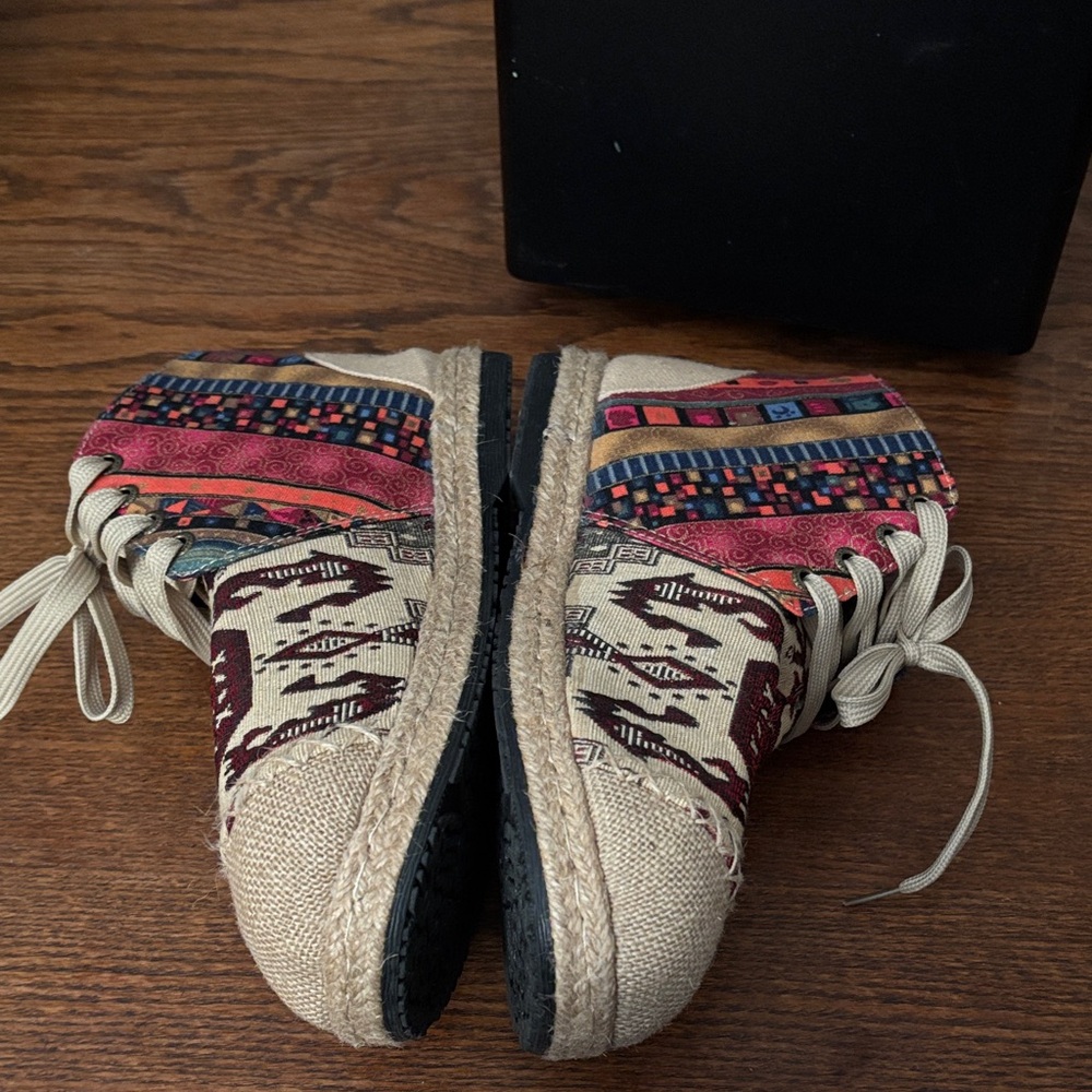Source Unknown Multicolor Espadrille Boots - image 6